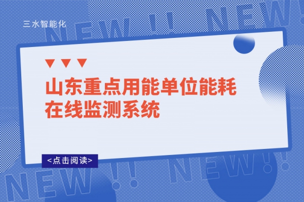 山東重點(diǎn)用能單位能耗在線監(jiān)測系統(tǒng)